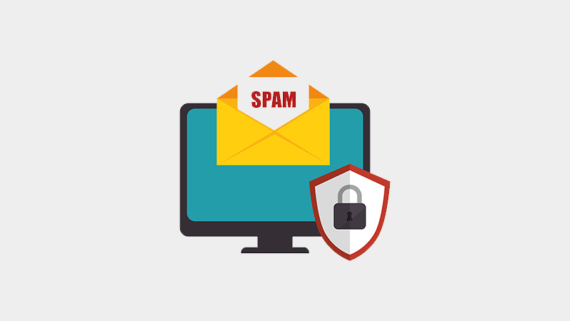 Security shield as an anti-spam revealing spam email in a computer