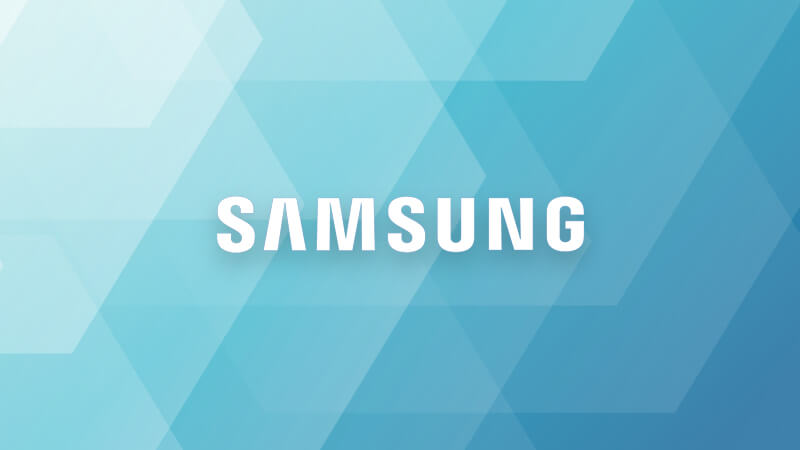 Samsung logo with flaws