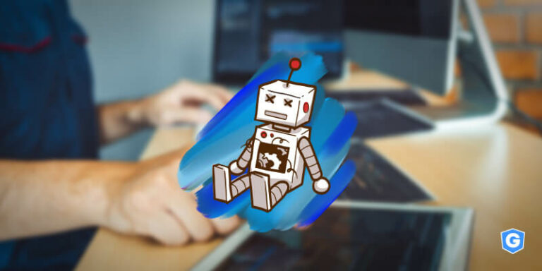 Robô bugando na cibersegurança.