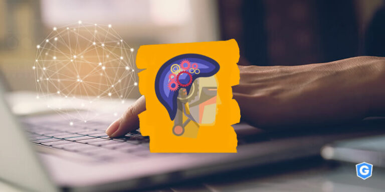 Engrenagens em cérebro representando machine learning