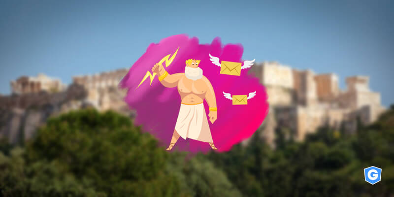 Greek god representing email security myths.