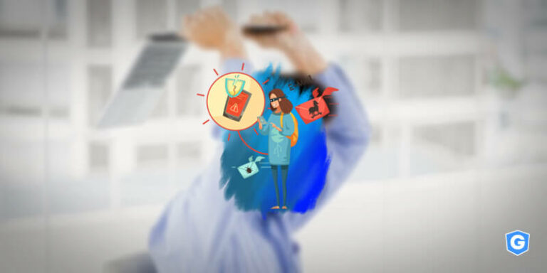 Hacker explorando a falta de segurança de e-mail